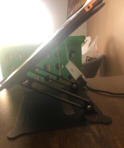 Urmust Adjustable Laptop Stand for Desk Computer Stand for Laptop Riser Holder Stand Compatible with MacBook Air Pro All Laptops 10-15.6"(Black) A-Black 52 71Xr4SVPPCL