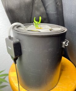 Plastic Paint Can (Black) - 1 Gallon Bucket w/Lid & Handle - Triple Lock Airtight Seal - Touchdown Bucket, Small Pail - Made from 100% USA Recycled Polypropylene Plastic 16 71XrAbZW66L 4