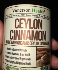 Organic Ceylon Cinnamon Capsules - Ceylon True Cinnamon Supplements (Canela de Ceylan) for Inflammation Balance, Cognitive Function, Metabolic, Antioxidant Support. Non-GMO. Vegan. 60 Caps Made in USA 47 71XrXDKb0AL