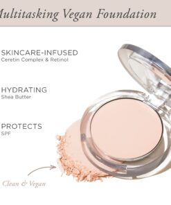 PÜR 4-in-1 Pressed Mineral Makeup SPF 15 Powder Foundation with Concealer & Finishing Powder- Medium to Full Coverage Foundation- Mineral-Based Powder- Cruelty-Free & Vegan Friendly 06. Light/LN6/light skin w/neutral undertones 31 71Xrbht4IBL 2