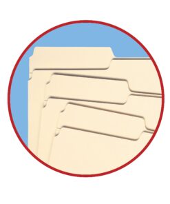 Smead File Folder, Reinforced 1/3-Cut Tab, Left Position, Letter Size, Manila, 100 per Box (10335) 1/3 Cut, Left Position 17 71XrhMRoS2S