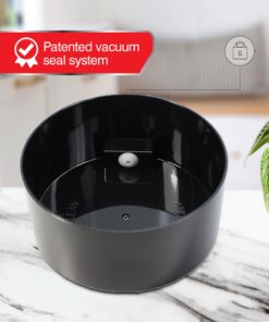 Alternative view of COFFEEVAC 1LB Patented Airtight Multi-use Vacuum Works as Smell Proof Ground Coffee Bean Containers. Black Cap and Body, 1.85-Liter/1.6-Quart Black Cap & Body