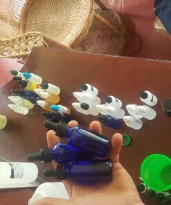 Yesker B36-12 Cobalt Glass Bottles with Glass Eye Dropper, 1 oz Capacity, Blue (Pack of 12) Blue+12 11 71XswJLQfXL