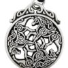 Pewter Celtic Knot Horse Triskele Pendant 3 71Xt5V46mML