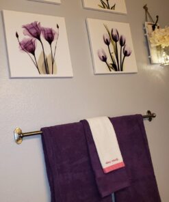 Utopia Towels 8-Piece Premium Towel Set, 2 Bath Towels, 2 Hand Towels, and 4 Wash Cloths, 600 GSM 100% Ring Spun Cotton Highly Absorbent Towels for Bathroom, Gym, Hotel, and Spa (Plum) Plum 35 71XtRTZ6RyL