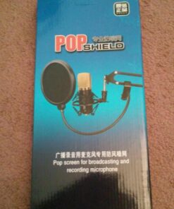 Earamble Studio Microphone Pop Filter Round Shape Mic Wind Mask Shield Screen 39 71XuIUG hlL