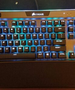 Corsair K95 RGB Platinum Mechanical Gaming Keyboard - 6x Programmable Macro Keys - USB Passthrough & Media Controls - Fastest Cherry MX Speed - RGB LED Backlit - Aluminum Finish Gunmetal 37 71XupXMHOTL 1
