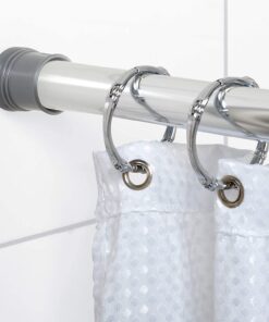 Zenna Home 502S Stall Adjustable Tension Shower Rod, Size-27 to 40", Chrome Stall Size - 27" to 40" 14 71XvRYX5OaL