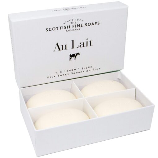 The Scottish Fine Soaps Company Au Lait Milk Soaps (4 x 100g)