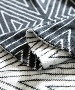 100% Cotton Throw Blanket, Stylish While Classic Pattern, Natural Soft & Cozy Throws for Bed Couch/Sofa/Bed/Picnic Pattern F 15 71XwEsVEJdL 2