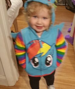 My Little Pony Girls' Little Rainbow Dash Blue Multi 4T 32 71XwSyhY2WL