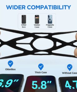 IPOW Motorcycle Phone Mount, Bike Phone Mount Holder, Universal Cell Phone Bicycle & Motorcycle Handlebar Phone Holder, Compatible with Smartphones 13/12/11/X/XR/XS/8/7,Galaxy S20/S10/S9 Black+Red 31 71XwcNnVU7L 1