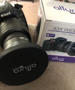 52MM 0.43x Altura Photo Professional HD Wide Angle Lens (w/Macro Portion) for Nikon D7100 D7000 D5500 D5300 D5200 D5100 D3300 D3200 D3100 D3000 DSLR Cameras 52MM 48 71XwtHXZFKL