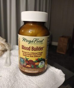 MegaFood Blood Builder - Iron Supplement Clinically Shown to Increase Iron Levels without Side Effects - Iron Supplement for Women with Vitamin C, Vitamin B12 and Folic Acid - Vegan - 90 Tabs 90 Count (Pack of 1) Standard Packaging 40 71Xx3hPPwoL