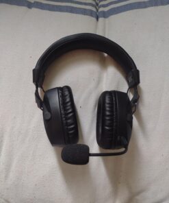 Acinaci Wireless Gaming Headset with Detachable Noise Cancelling Microphone, 2.4G Bluetooth - USB - 3.5mm Wired Jack 3 Modes Wireless Gaming Headphones for PC, PS4, PS5, Mac, Switch, Phone, Tablet Black 49 71Xx4u5oGUL