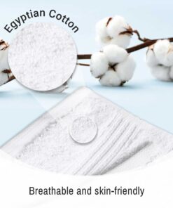 SUPERIOR Egyptian Cotton 10-Piece Face Towel Set, Small Towels for Facial, Spa, Quick Dry, Absorbent Towels, Bathroom Accessories, Guest Bath, Home Essentials, Washcloth, Airbnb, White Washcloth (10-Pack) 13 71XxYHveiL
