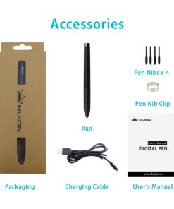 HUION P80 Rechargeable Pen Digitizer Pen Digital Pen Style for Huion Graphics Tablet 20 71Xy4lFqP8L