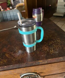 F-32 Handle - 19 COLORS - 40Oz, 30oz or 20oz size available - Compatible with 30 oz YETI and 30 oz. OZARK TRAIL Tumbler Travel Mug (30OZ, SEAFOAM BLUE) 30ozSeafoam Blue 30.0 Fluid Ounces 27 71XyJmD4gQL
