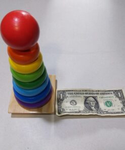 Melissa & Doug Rainbow Stacker Wooden Ring Educational Toy - Wooden Rainbow Stacking Rings Baby Toy, Stacker Toys For Infants And Toddlers 45 71XyK0mXIhL