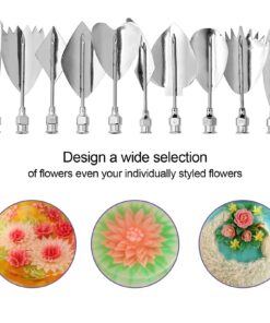 30 PCS/SET Flowers Leaves 3D Jelly Art Tools Cake Jello art Gelatin Tools pudding nozzle 14 71XyoznFGqL