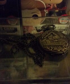 Train Copper Dangle Pendant Quartz Pocket Watch 24 71XytcWxOML