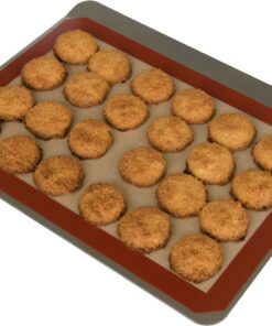 Silicone Baking Mat - Set of 2 Half Sheet (Thick & Large 11 5/8" x 16 1/2") - Non Stick Silicon Liner for Bake Pans & Rolling - Macaron/Pastry/Cookie/Bun/Bread Making - Professional Grade Nonstick Half Sheet 2pk 24 71Y SZalu5L