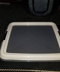 IRIS USA Small Pet Training Pad Holder, Dark Gray 17"x17" 40 71Y WiffmuL