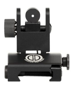 -Combat Vet Owned Company- Dagger Defense Tactical flip up BUIS Picatinny Rail Mounted Backup Iron Sights. Black 38 71Y23UaaMiL