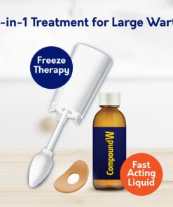 Compound W Dual Power for Large Warts, Freeze Off & Liquid Wart Remover, 8 Freeze Applications and 12 Comfort Pads 16 71Y2EQOkwJL 6