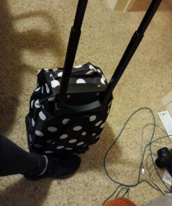 Rockland Double Handle Rolling Backpack, Black Dot, 17-Inch 28 71Y2OQ7NIRL