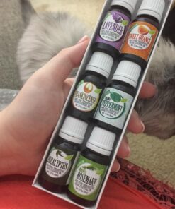Aromatherapy Top 6-100% Pure Therapeutic Grade Basic Sampler Essential Oil Gift Set- 6/10 ml Kit Classic Aromatherpy Sets 0.33 Fl Oz (Pack of 6) 30 71Y3ZDVgTwL
