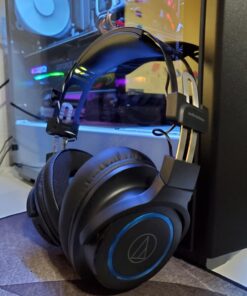 Audio-Technica ATH-G1WL Premium Wireless Gaming Headset for Laptops, PCs, & Macs, 2.4GHz, 7.1 Surround Sound Mode, USB Type-A, Black, Adjustable 21 71Y3veLJ1wL