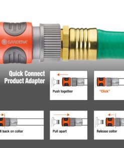 Gardena 38124 ZoomMaxx Oscillating Sprinkler on Metal Step Spike, Grey, Orange 2300 Sq. Ft. - ZoomMaxx 17 71Y4Hw1JB2L