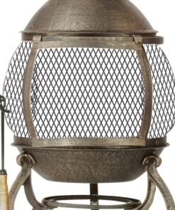 Deckmate Corona 3 Ft. High Outdoor Steel Chimenea Fireplace Model 28063 25 71Y4Y3N4iXL