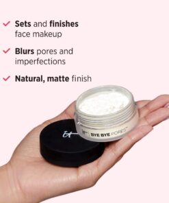 IT Cosmetics Bye Bye Pores - Poreless Finish Airbrush Powder - Universal Translucent Shade - Contains Anti-Aging Peptides, Silk, Hydrolyzed Collagen & Antioxidants - 0.23 oz 18 71Y5hLoRNiL 1