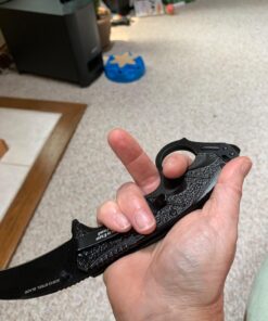 Snake Eye Tactical Everyday Carry Spring Assist Style Folding Pocket Knife EDC (Black) Black 32 71Y5wCQbnoL