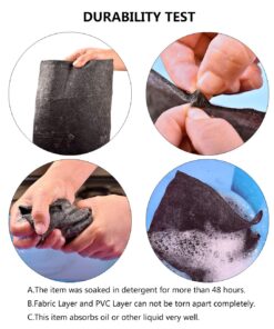 Under The Sink Mat,Kitchen Tray Drip,Cabinet Liner,Fabric Layer,Waterproof Layer,Reusable,Washable (36inches x 24inches) 36in x 24in 15 71Y64W6LVcL