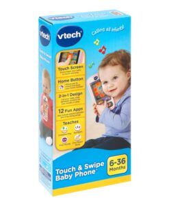VTech Touch and Swipe Baby Phone, Pink Standard Packaging 14 71Y6fB1ztdL