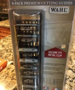 Wahl Professional Premium Black Cutting Guides #3171-500 - 1/8" to 1" - Fits All Full Size Wahl Clippers (Excludes Detachable Blade Clippers) 8 Pack 47 71Y6fNAo8IL