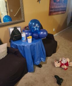 Dallas Cowboys Navy Blue Latex Balloons - 12" (6 Pack) - Unique, Durable & Eye-catching - Perfect For Game Day Parties & Decorations 17 71Y6ofHQEtL