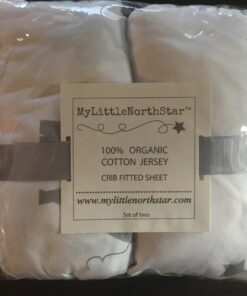 100% Organic Cotton Baby Crib Sheet (2 Pack) - Jersey Knit Soft Fitted Baby Sheet - Washable Crib Mattress Sheets for Baby Toddler Newborn Infant & Kids - Fits Standard Crib Toddler Mattresses 59 71Y7qqLL54L