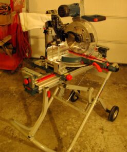 Bosch Portable Gravity-Rise Wheeled Miter Saw Stand T4B 68 71Y830YPrLL