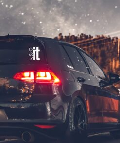 Alternative view of FK IT Funny JDM Sticker Decal Notebook Car Laptop 4" x 5" (White)