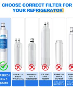 Alternative view of GOLDEN ICEPURE 4396508 Refrigerator Water Filter Replacement for EveryDrop Filter 5, 3PACK, EDR5RXD1, 4392857, 4396510, Clch100, 46-9010, NLC240V, 8212491, WF285