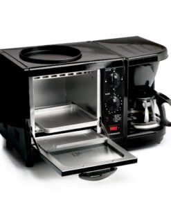 Alternative view of Maxi-Matic EBK-200B 3-in-1 Breakfast Station Toaster Oven, Regular, Black
