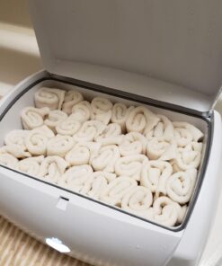 babygoal Baby Cloth Wipes 12 Pack, Washable Reusable Rayon from Bamboo Small Saliva Towels for Newborns, Ultra-Soft Cloth Face Wipes Beige 4.92x4.92 Inch (Pack of 12) 38 71YAInD21 L