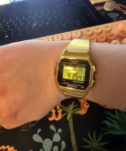 Timex Men's T78677 Classic Digital Gold-Tone Stainless Steel 34 71YAtNWIEJL