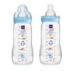 MAM Easy Active Baby Bottle, Switch Between Breast and to Clean, 4+ Months, Boy,(Pack of 2) 2 Count (Pack of 1) 28 71YB9g2cmDL