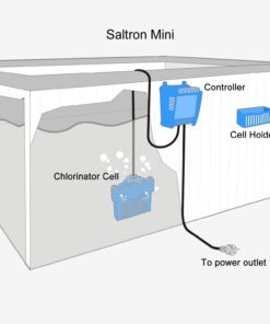 Saltron Mini Salt System Drop-In Saltwater Chlorine Generator for Hot Tubs & Swim Spas - up to 2000 Gallons 12 71YBFxtjM5L