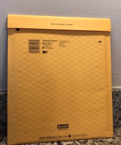 Scotch Bubble Mailer, 8.5 in x 11 in, Size #2, Kraft, 25/Pack (7914-25-CS) 24 71YBUHebkiL